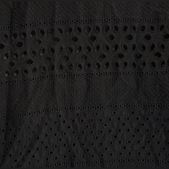 Alice + Olivia Black Wide-Leg Lace Pants - Picture 5 of 5